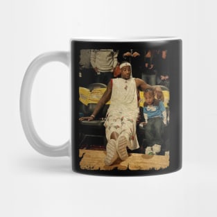 Lebron James and His Son Bronny James Mug